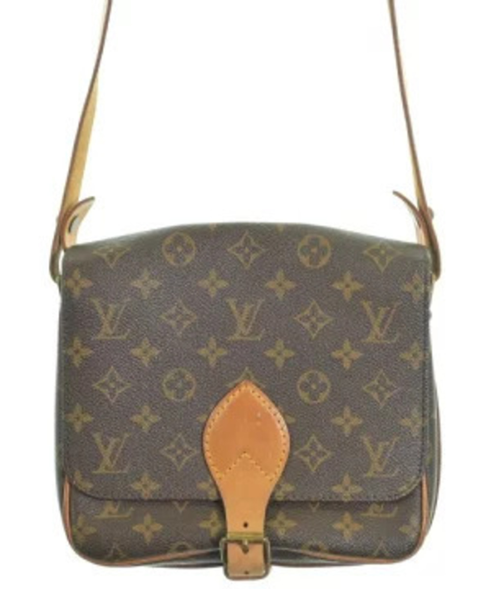 Louis Vuitton Shoulder Bag Brown Beige Cream All over